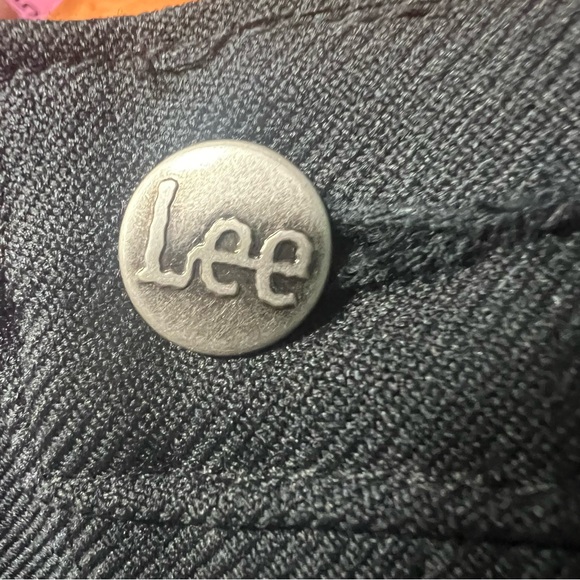 Vintage LEE Riders Black Polyester Boot JEANS Deadstock USA Made Size 33x32 NOS - Picture 6 of 8